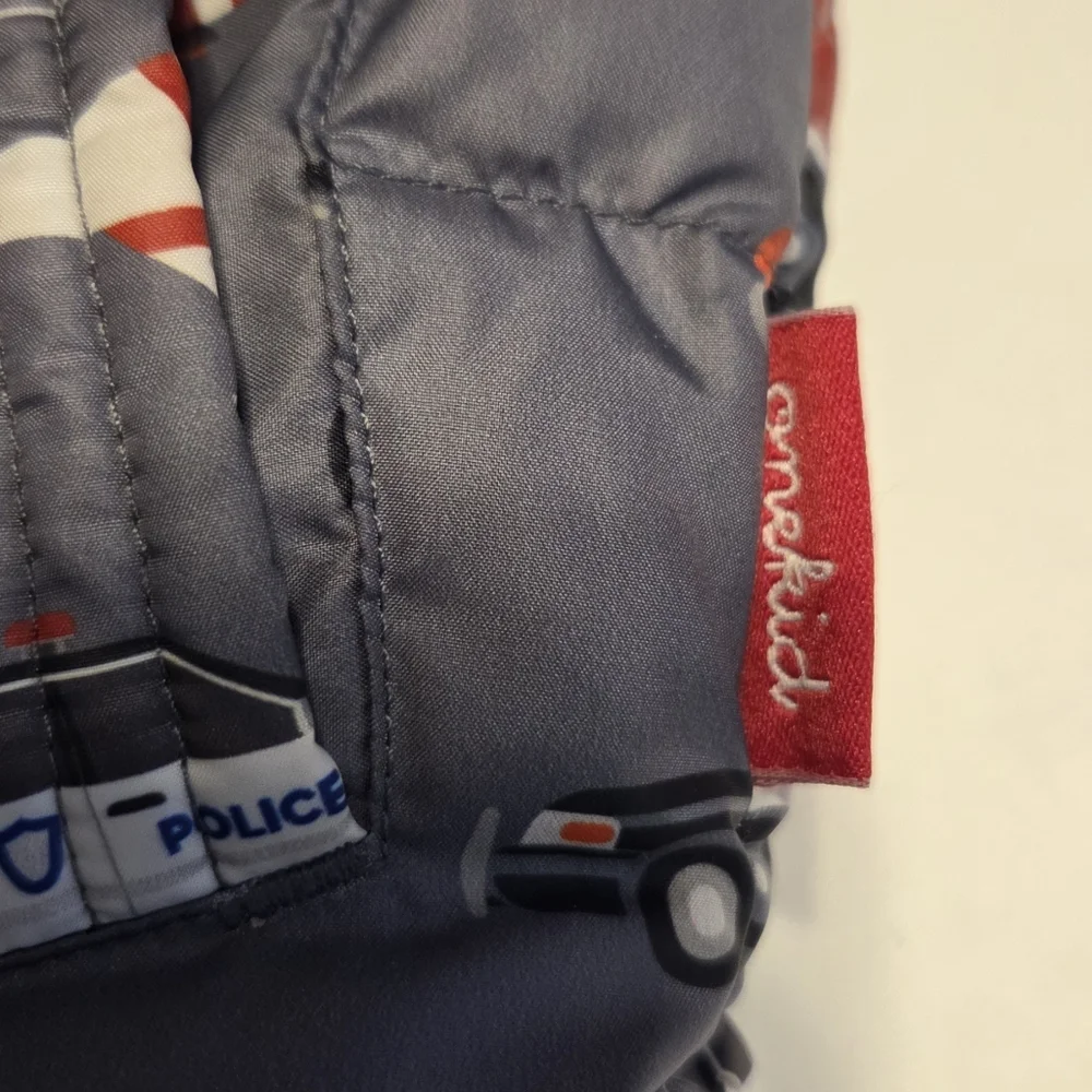 Onekid The Road Coat Red & Gray Winter Car Seat Coat -  Boys / Toddler 4T EUC